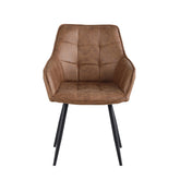 Oriana Eetkamerstoel - Cognac Microfiber